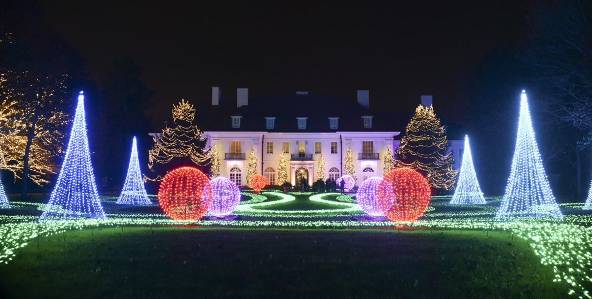 christmas lights at Indianapolis Museum of Art christmas lights at the Indianapolis Museum of Art